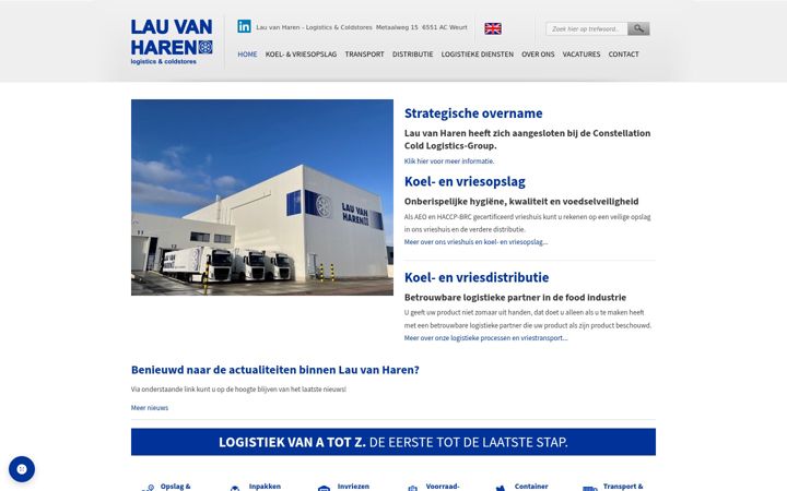 Posnetek zaslona lauvanharen.nl