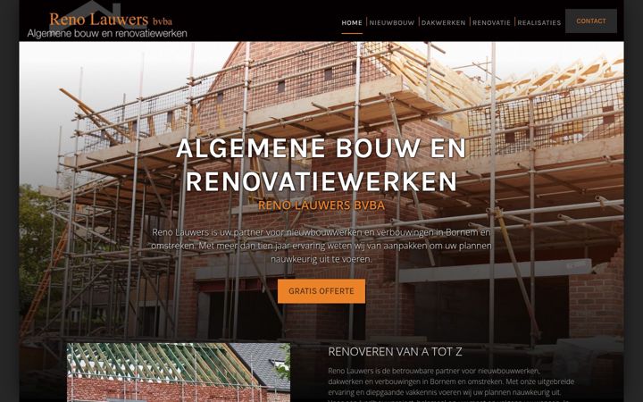 Screenshot of lauwersreno.be