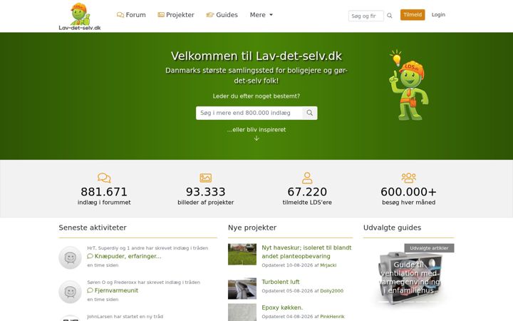 Screenshot of lav-det-selv.dk