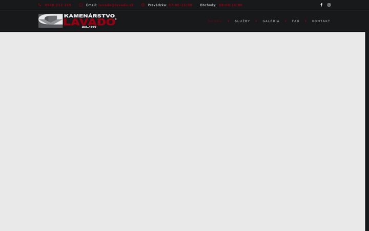 Screenshot of lavado.sk