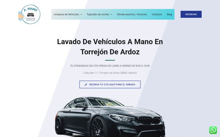 Screenshot of lavadodevehiculosamano.es