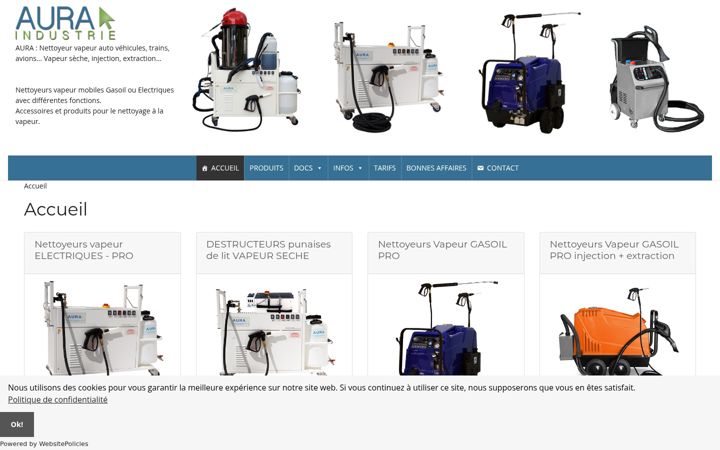 Screenshot of lavage-vapeur.com