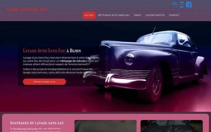 Screenshot of lavageauto-sanseau.fr
