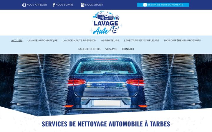 Screenshot of lavageauto65.fr