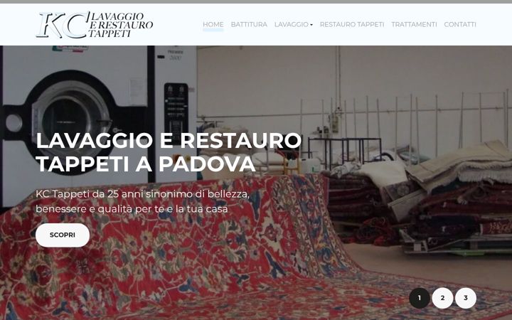 Screenshot of lavaggiotappetipadova.it