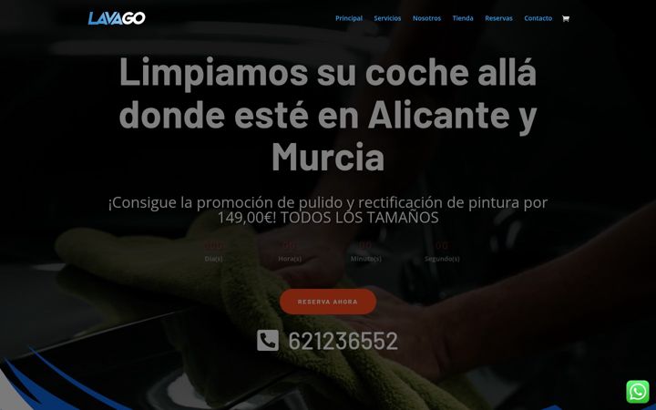Screenshot of lavago.es