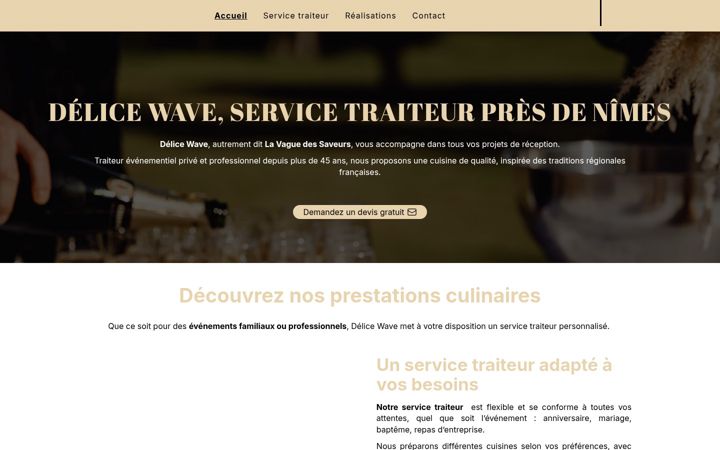 Screenshot of lavaguedessaveurs.fr