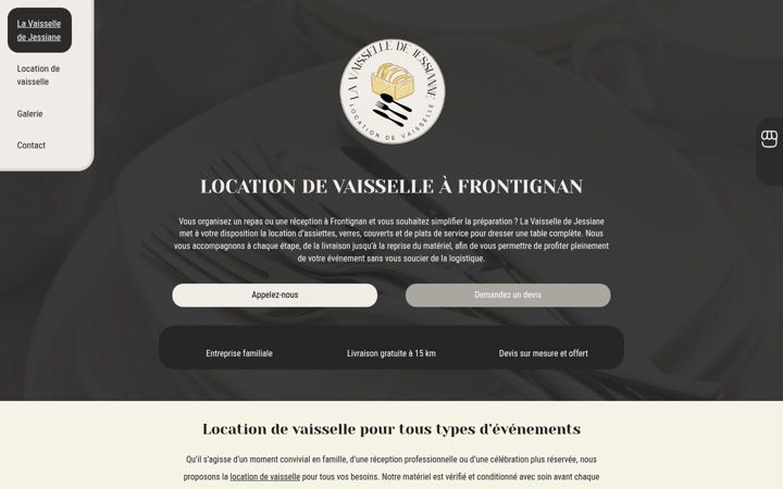 Screenshot of lavaisselledejessianne.fr