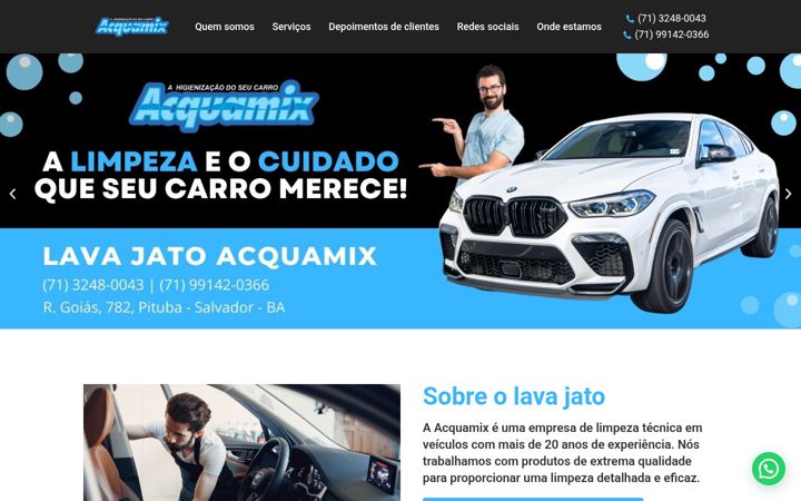 Screenshot of lavajatoacquamix.com.br