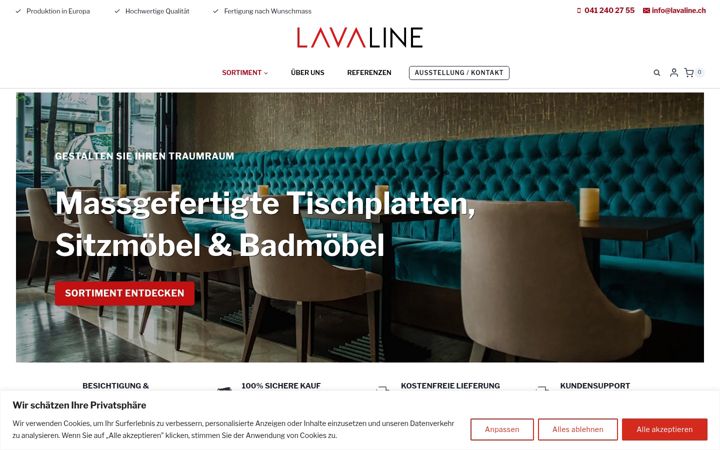 Screenshot of lavaline.ch
