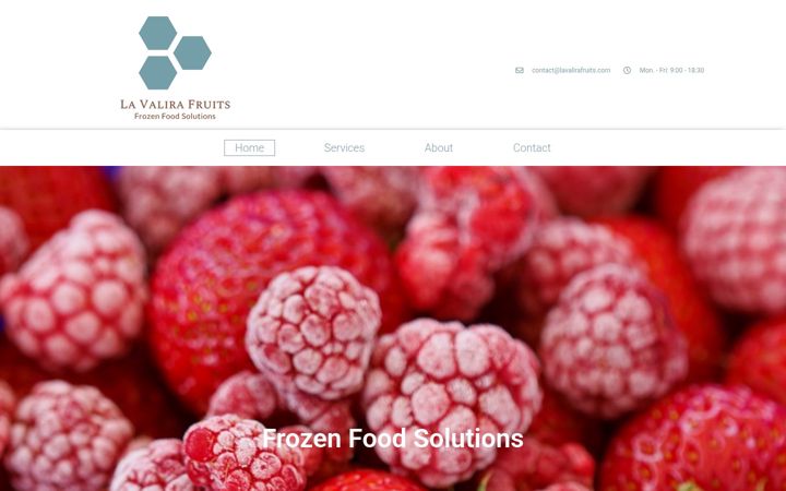 Screenshot of lavalirafruits.com