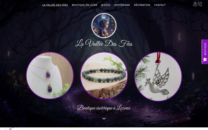 Screenshot of lavalleedesfees.fr