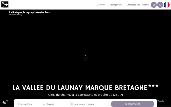 Screenshot of lavalleedulaunay.fr