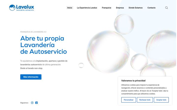 Screenshot of lavalux.es