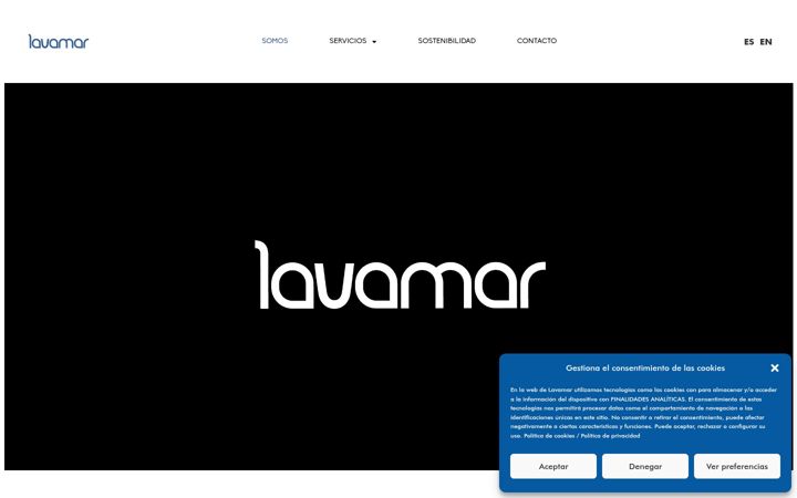 Screenshot of lavamar.eu