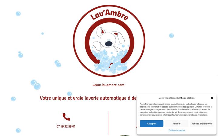 Screenshot of lavambre.com