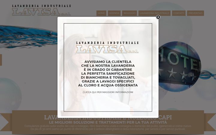 Screenshot of lavanderia-lavisa.it