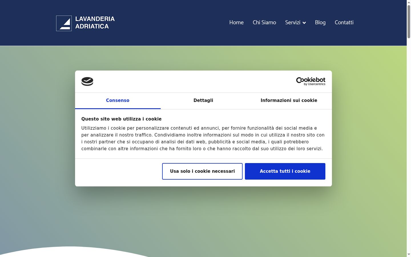 Kuvakaappaus suostumusbannerista, joka näytettiin ennen mitään vuorovaikutusta