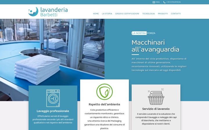 Screenshot of lavanderiabarbetti.it