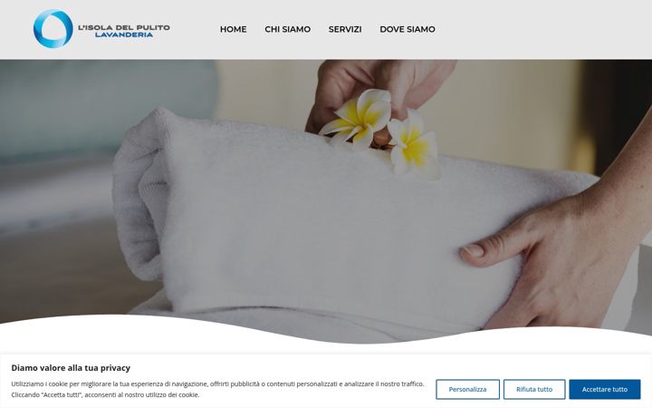 Screenshot of lavanderiaindustrialeweb.it
