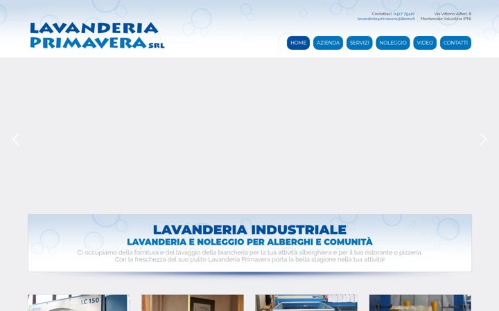 Screenshot of lavanderiaprimaverasrl.com