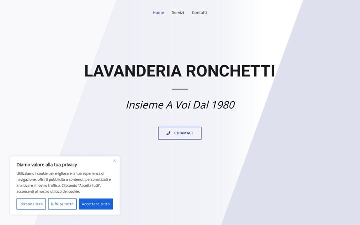 Screenshot of lavanderiaronchetti.it