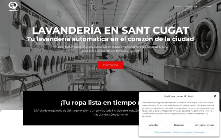 Screenshot of lavanderiasantcugat.com
