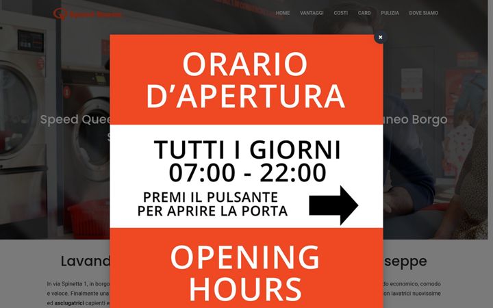 Screenshot of lavanderiaselfcuneo.it