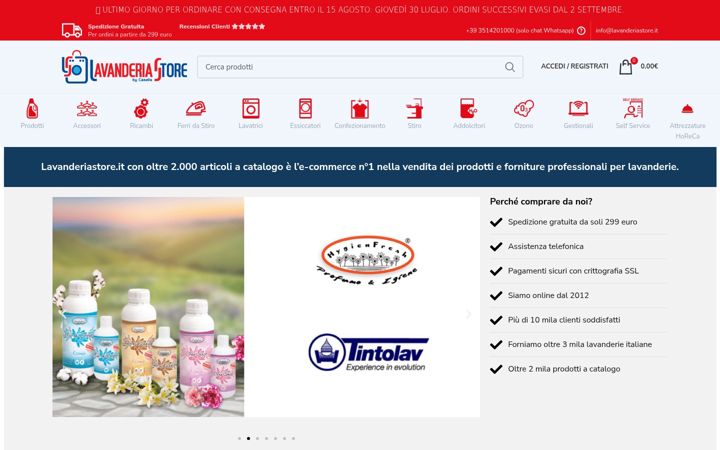 Screenshot of lavanderiastore.it