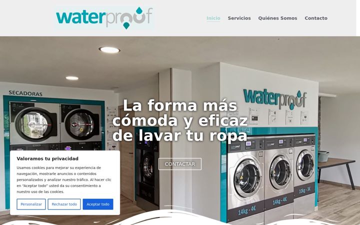 Screenshot of lavanderiawaterproofvite.es