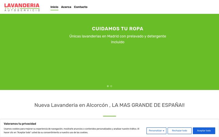 Screenshot of lavanderiaxpress.es