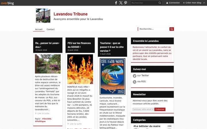 Screenshot of lavandou-tribune.com
