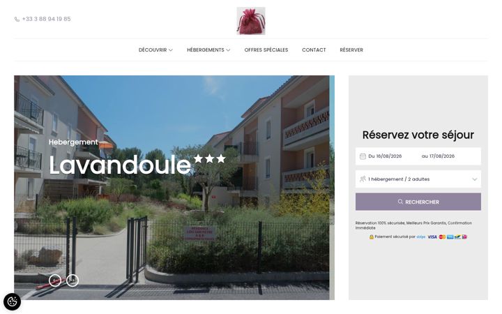 Screenshot of lavandoule.com