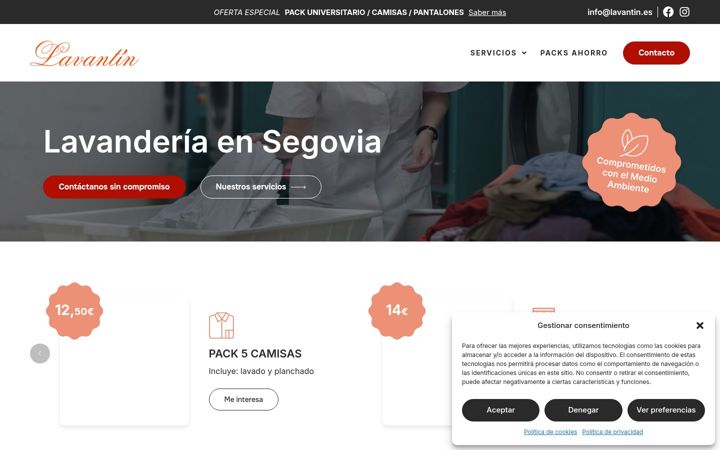 Screenshot of lavantin.com