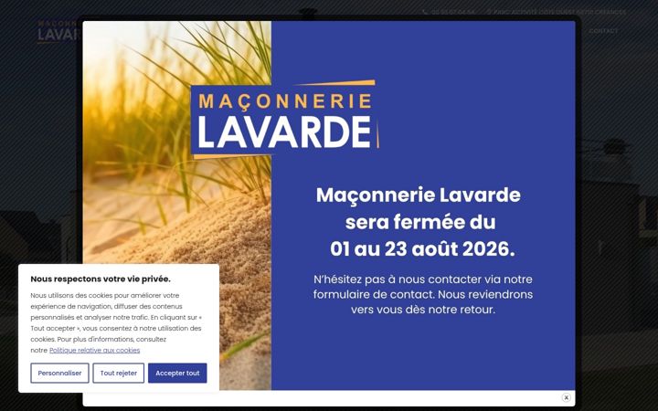 Screenshot of lavarde-entreprise.fr