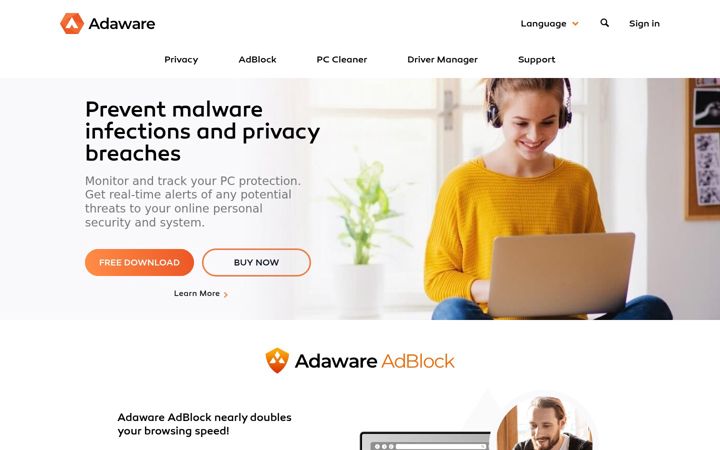 Screenshot di lavasoft.com