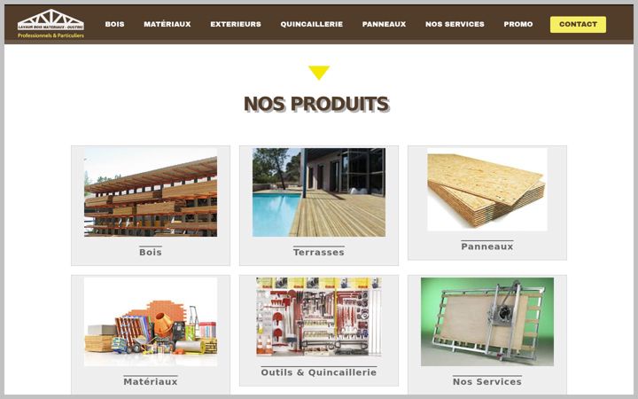 Screenshot of lavaurboismateriaux.fr
