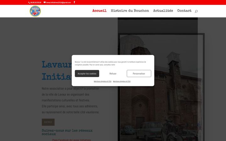 Screenshot of lavaurinitiatives.fr