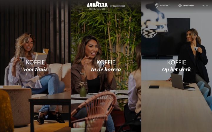 Screenshot of lavazza-nederland.nl