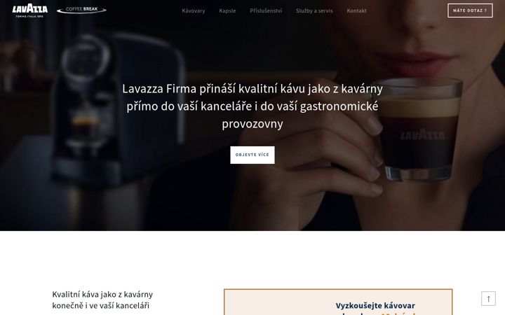 Screenshot of lavazzafirma.cz