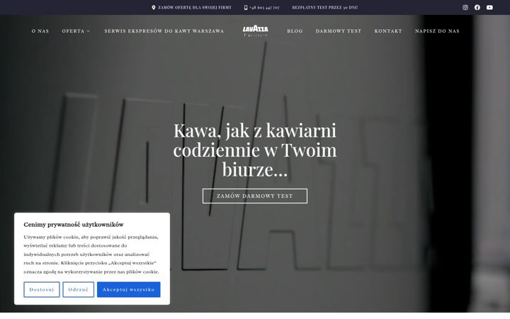 Screenshot of lavazzafirma.pl