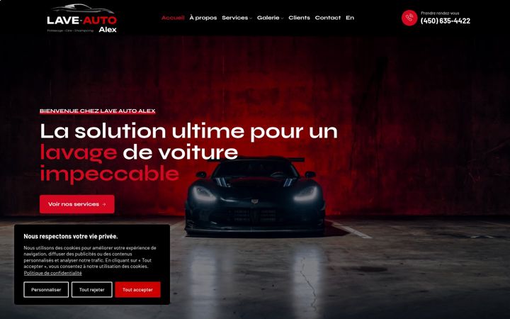 Screenshot of laveautoalex.com