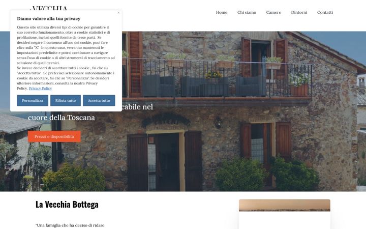 Screenshot of lavecchiabottegadiorgia.it