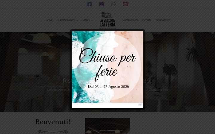 Screenshot of lavecchialatteria.it