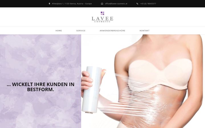 Screenshot of lavee-cosmetic.at