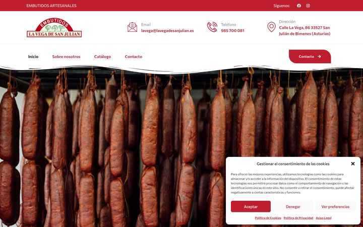 Screenshot of lavegadesanjulian.es