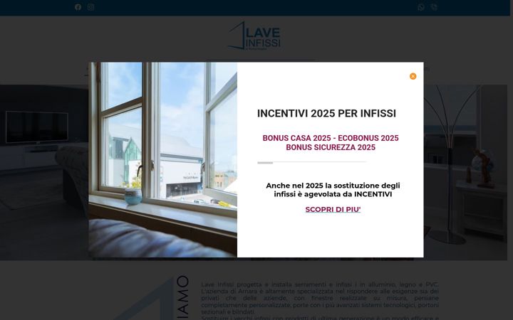 Screenshot of laveinfissifrosinone.com
