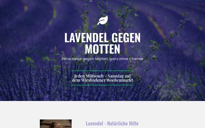 Screenshot of lavendel-gegen-motten.de