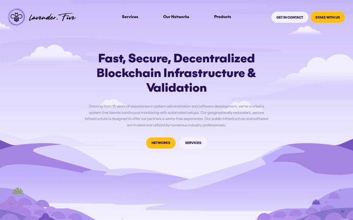 Screenshot of lavenderfive.com