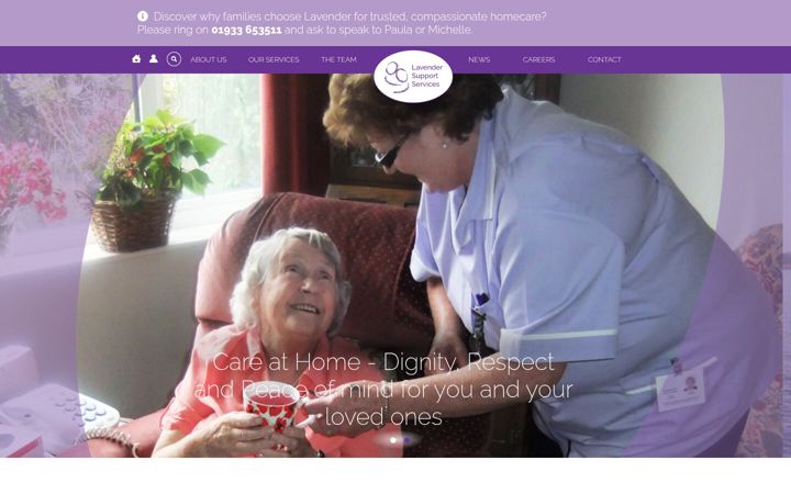 Screenshot of lavendersupportservices.co.uk